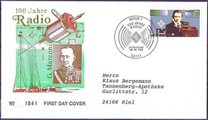 BRD 1995: 100 Jahre Radio! FDC Nr 1803 mit Bonner Sonderstempel! Gelaufen! 25-11 - Bild 1 von 1