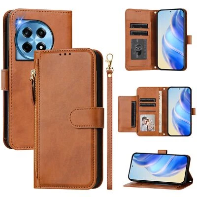 For Oneplus 12R 5G, Multi-function 7 Card Slots Flip Leather Wallet Case Cover - Image 1 of 4