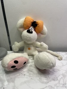 Vintage Diddlina weiße Maus, Knuddel Edition Thomas 12" SoftToy kostenloser Versand - Bild 1 von 6