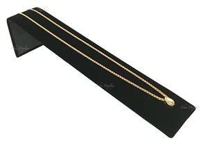 Espositore portagioie singolo in velluto nero rampa supporto orologio - Foto 1 di 7