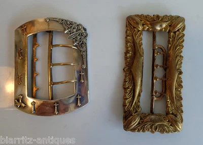 2 boucles de ceinture à la salamandre - Epoque Restauration / Louis-Philippe  - Photo 1/3