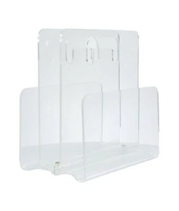 Mid Century Lucite Magazine Rack - Foto 1 di 8