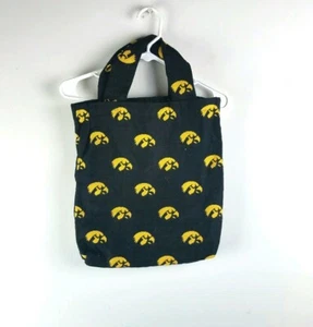 Iowa Hawkeyes Tote Bag Purse Market Black Gold - Picture 1 of 2