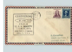 U.S.S. MACON AIRSHIP Christening, March 11, 1933, ZRS-5 - Picture 1 of 1