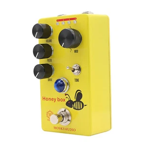 MOSKYaudio Honey Box Drive Guitar Bass Effect Pedal Overdrive Effector - Picture 1 of 9