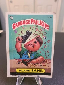 1987 Topps Garbage Pail Kids #348a PLANE JANE - Bild 1 von 2