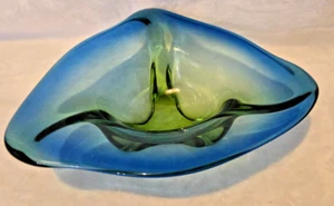 VINTAGE Bohemian Czech Art Glass Crystal Bowl Josef Hospodka/Chribska Glassworks - Picture 1 of 17