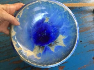 David Williams Crystalline Australian pottery plate bowl collectable dish - Picture 1 of 14