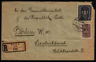 Österreich 1923 AUSLAND Inflation Reko-brief 1000+120K WIEN nach GERMANY