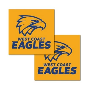West Coast Eagles Official AFL Party Paper Serviettes Napkins 16 pack Licensed - Picture 1 of 1