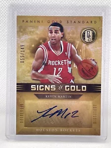 2011-12 Panini Gold Stannard Kevin Martin Signs of Gold Autograph #55/149 - Picture 1 of 1