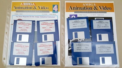 (2) Amiga Animation & Video Techniques Disk Magazines w/Disks ©1991 - Commodore - Image 1 of 2