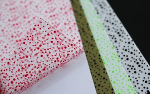 4 pcs 10X10cm UV Fly Tying Skin Spotted Film Sabiki Rig flies fly tying material - Picture 1 of 10