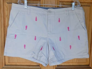 G.H. Bass & Co. Damengröße 14 beige verzierte Shorts - Bild 1 von 3