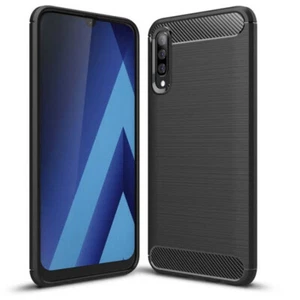 Carbon Handy Hülle für Samsung Galaxy A50 SM-A505 Silikon Schutz Case Outdoor - Bild 1 von 10
