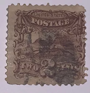 TRAVELSTAMPS:1869 US Stamps Scott #113 Pony Express The Pictorials used ng - Picture 1 of 5