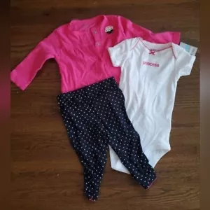 NEU CARTERS Mädchen 6M Cupcake Prinzessin 3-teiliges Set - Bild 1 von 6