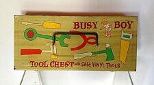 Vintage Busy Boy Tool Chest box by Ohio Art With Original Tools