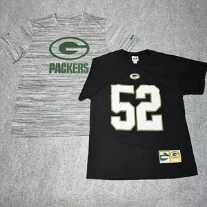 Lot of 2 Nike Green Bay Packers NFL Football T-Shirts Nike Majestic Men's Large - Picture 1 of 20