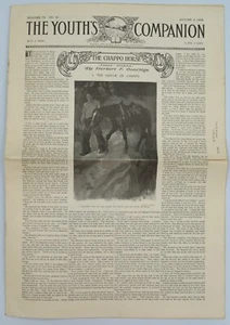 1905 - The Youth's Companion - August 3rd - The Chappo Horse - Herbert Coolidge - Imagen 1 de 5