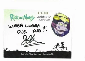 Cryptozoic Rick and Morty season 2 autograph card Sarah Chalke 074/100 - Picture 1 of 1