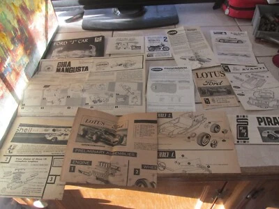 Kit de carro modelo vintage manual lote de 32 Lotus Ford GT Porsche Ferrari Corvette - Imagem 1 de 4