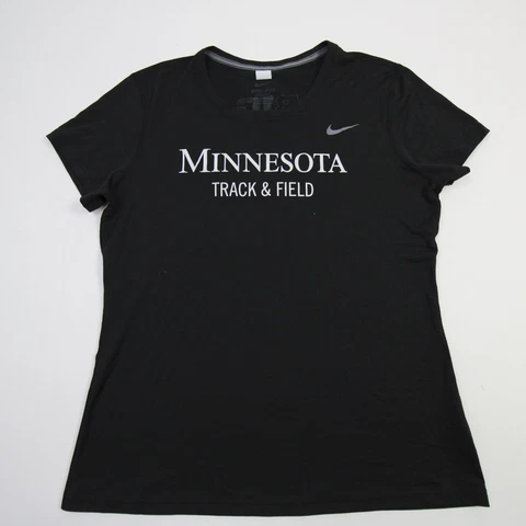 Minnesota Golden Gophers Nike Dri-Fit Short Sleeve Shirt Women's Black Used Cover