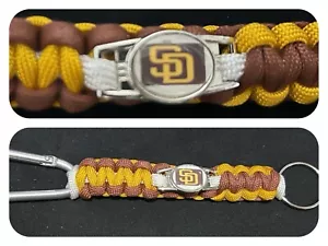 San Diego Padres Inspired Paracord/Survival Keychain - Picture 1 of 1