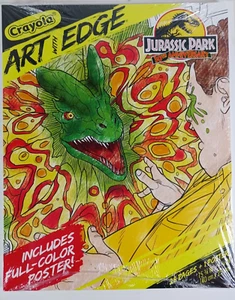 Crayola Kunst mit Rand Illustrator's Jurassic Park Ausmalbilder & Poster Neu - Bild 1 von 3