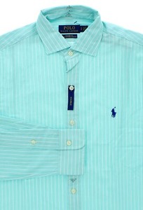 POLO Ralph Lauren Poplin Shirt Men's Slim Fit 100% Cotton Stretch, Long Sleeve