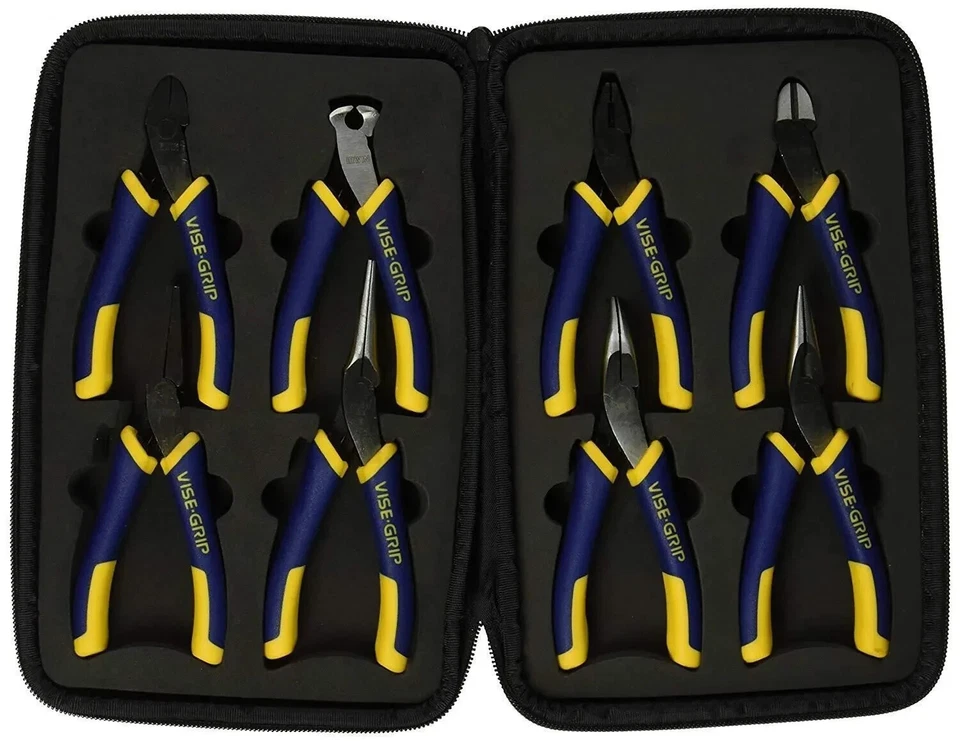 IRWIN Tools VISE GRIP 2078714 8 Piece Mini Pliers Set With Case - Image 1 of 1