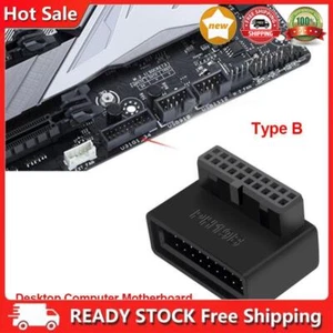 Computer Motherboard Header Adapter USB 3.0 19P/20P 90 Degree Desktop Converter - Bild 1 von 7