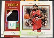 Fred Vanvleet 2022-23 Panini National Treasures 22/25 Patch Gu Raptors #JT-LVN