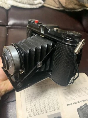 Agfa Ansco B2 Speedex Junior Folding Film Camera Vintage Excellent Condition - Photo 1/4