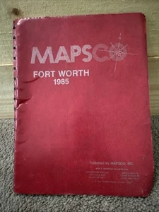 Mapas antiguos de Fort Worth 1985 de Mapsco - Imagen 1 de 5