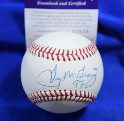 Béisbol 97 firmado autógrafo ADN Tug McGraw PSA Foto 1 de 2