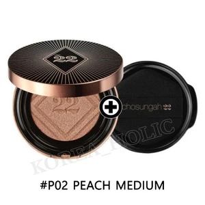 CHOSUNGAH TM Satin Fit Layer Cushion 13g + Refill 13g Set #P02 PEACH MEDIUM - Bild 1 von 12