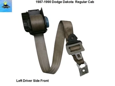 Dodge Dakota 1987 1988 1989 1990 cinturón de seguridad delantero izquierdo retractor OEM Foto 1 de 4