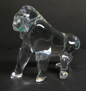 Seltene Baccarat Kristall Figur Gorilla von Loet Vanderveen Neuwertig! - Bild 1 von 7