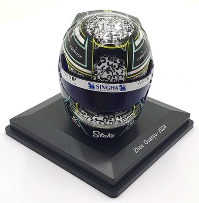 Spark Model 1/5 Scale 5HF148 - F1 Kick Sauber Helmet Zhou Guanya 2024 Black - Image 1 of 4