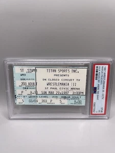 Hulk Hogan 1987 WrestleMania 3 Biglietto Stub WWF Titolo Andre The Giant PSA 3 L2 - Foto 1 di 2