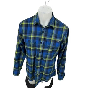 Eddie Bauer Medium Men Outdoor Plaid First Ascent Button Up Long Sleeve BD15 - Picture 1 of 9