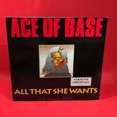 ACE OF BASE All That She Wants 1992 Italian 4-track 12" vinyl single Polydor - Image 1 of 4