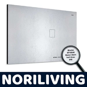 Duschrückwand Muster Fugenlos Fliesenersatz Beton Stein hell Grau 646 - Bild 1 von 3