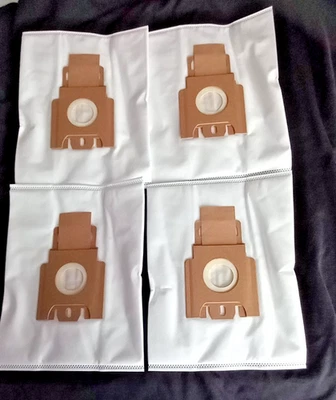 AIRFLOW VACUUM BAGS X 4 TO FIT HOOVER ENIGMA CYLINDER MODEL TE70 EN25  BAG H30S - Image 1 of 3