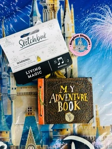 2025 Disney Parks Sketchbook Ornament Up My Adventure Book Living Magic New - Picture 1 of 3