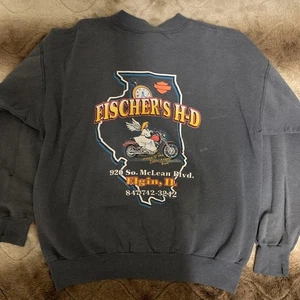 Harley-Davidson Ride the Legend Sweatshirt Men L USA Cotton Polyester - Picture 1 of 7