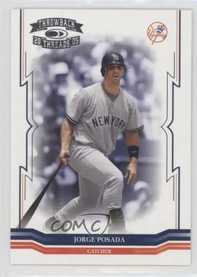 2005 Donruss Throwback Threads Jorge Posada #20 - Image 1 of 2