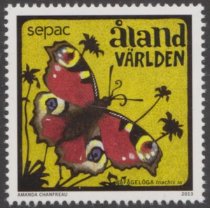 Aland 2013 Peacock Butterfly, MNH - Picture 1 of 1
