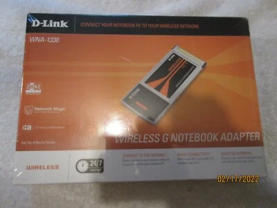 D-LINK WNA-1330 RANGEBOOSTER G NOTEBOOK ADAPTER WIRELESS NEW IN BOX SEALED - Image 1 of 2